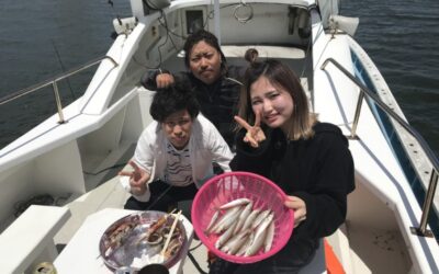 22日体験キス釣り&BBQ