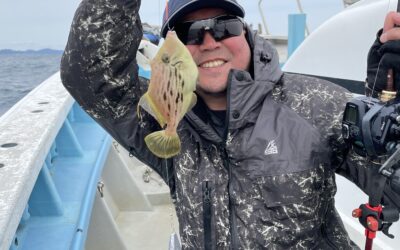 21日カワハギ釣り